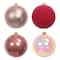Assorted 4 Pack 4.7" Pink & Red Shatterproof Ball Ornaments, 1pc. by Ashland®